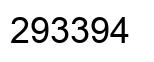 Number 293394 black image