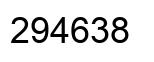 Número 294638 imagen negro