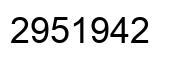 Número 2951942 imagen negro