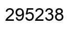 Number 295238 black image