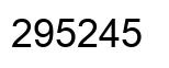 Number 295245 black image