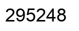 Number 295248 black image