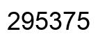 Número 295375 imagen negro