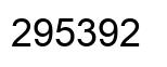 Número 295392 imagen negro