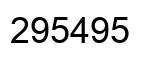 Número 295495 imagen negro