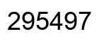 Número 295497 imagen negro