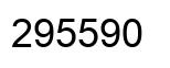 Number 295590 black image