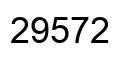 Number 29572 black image