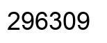 Number 296309 black image