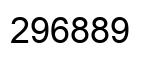 Number 296889 black image