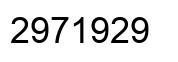 Number 2971929 black image