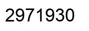 Number 2971930 black image