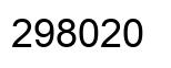 Number 298020 black image