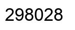 Number 298028 black image