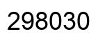 Number 298030 black image