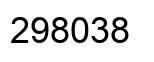 Number 298038 black image