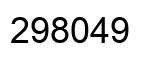 Number 298049 black image