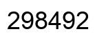 Number 298492 black image