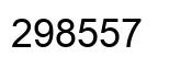 Number 298557 black image