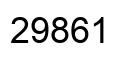 Number 29861 black image