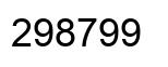 Number 298799 black image