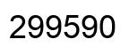 Number 299590 black image
