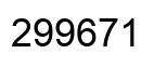 Number 299671 black image