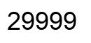 Number 29999 black image