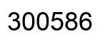 Number 300586 black image
