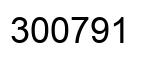 Number 300791 black image