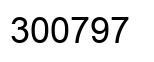 Number 300797 black image