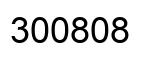 Number 300808 black image