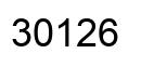 Number 30126 black image