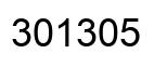 Number 301305 black image