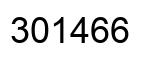 Number 301466 black image