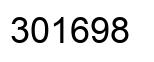 Number 301698 black image