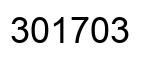 Number 301703 black image