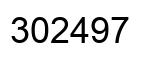 Número 302497 imagen negro