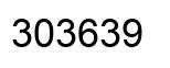 Number 303639 black image