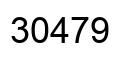 Number 30479 black image
