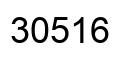 Number 30516 black image
