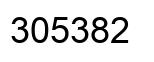 Number 305382 black image