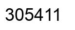 Number 305411 black image