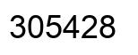 Number 305428 black image