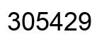 Number 305429 black image