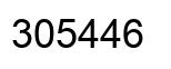 Number 305446 black image