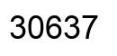 Number 30637 black image