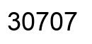 Número 30707 imagen negro