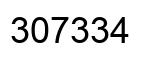 Number 307334 black image