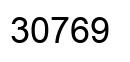 Number 30769 black image